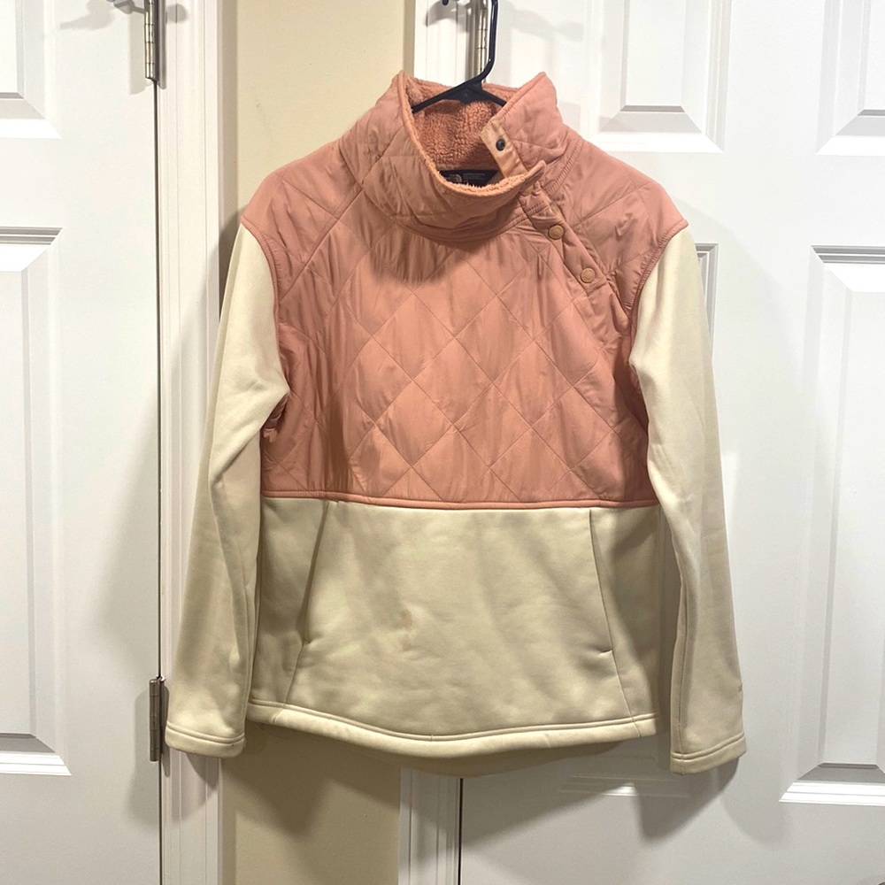 North Face asymmetrical snap neck jacket